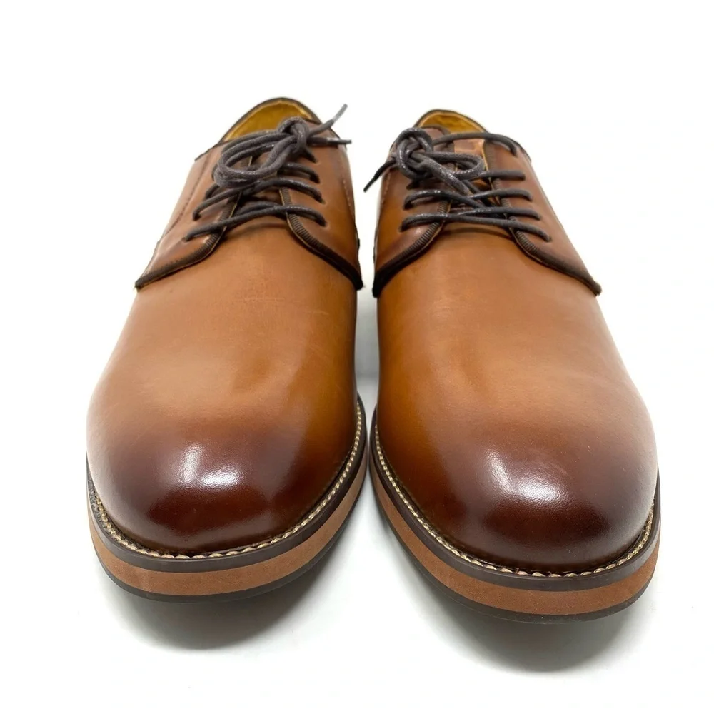 Florsheim BLAZE Plain Toe Leather Oxford Cognac EEE width